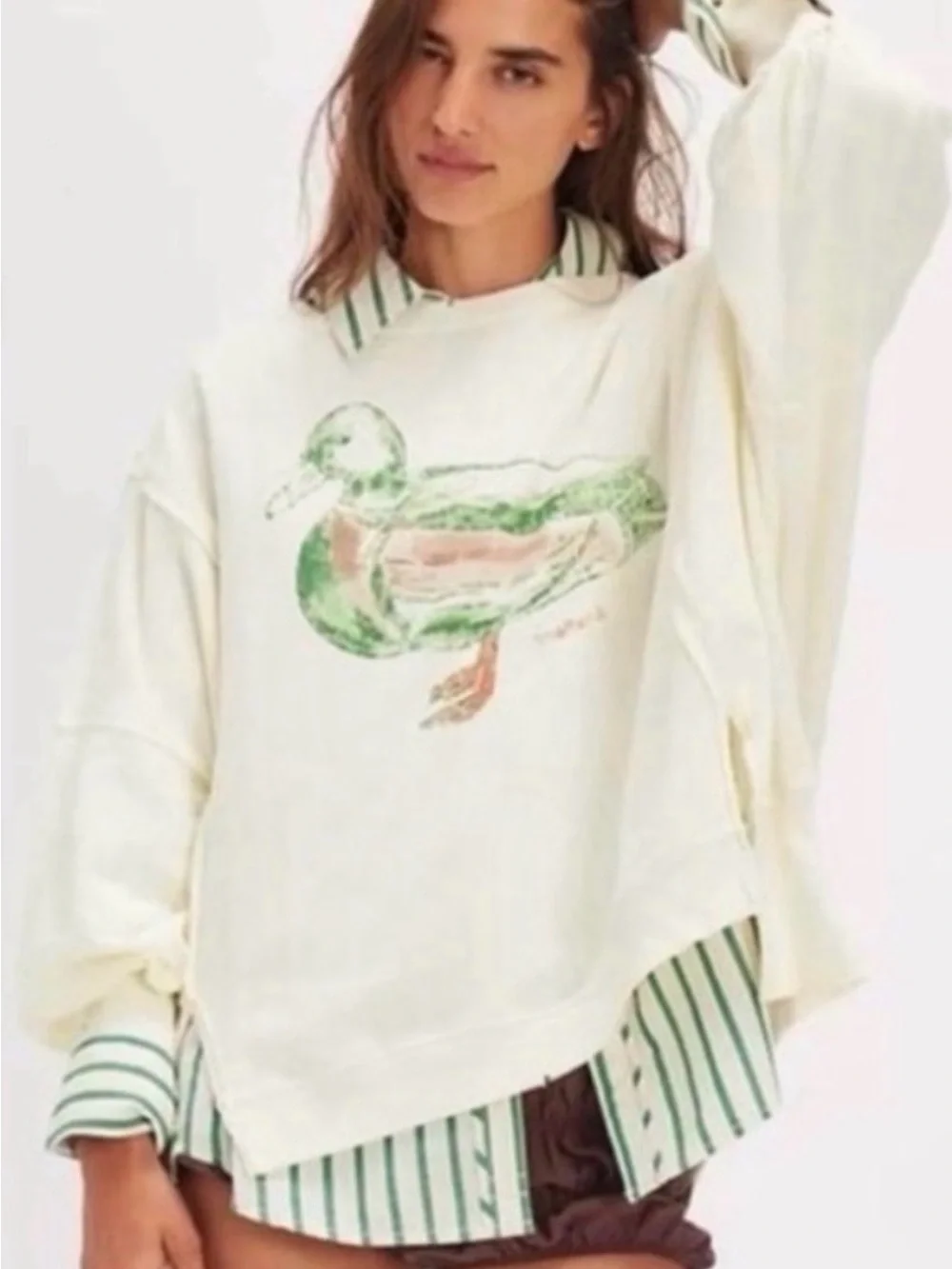 NEW We The Free Graphic Camden Pullover